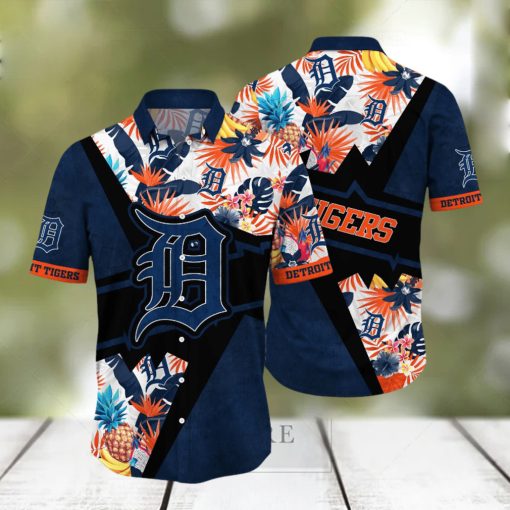 Detroit Tigers MLB Hawaiian Shirt Parasols Aloha Shirt