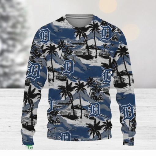 Detroit Tigers Tropical Patterns For Fans Club Gifts Ugly Xmas Sweater Gift Holidays