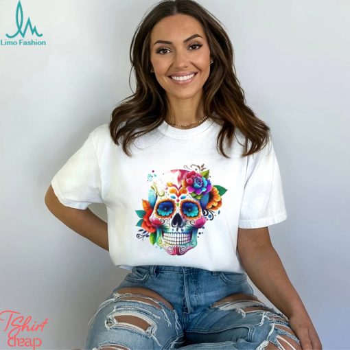 Dia De Los Muertos T Shirt Day Of The Dead Sugar Skull Sweatshirt Classic