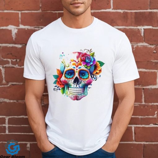 Dia De Los Muertos T Shirt Day Of The Dead Sugar Skull Sweatshirt Classic