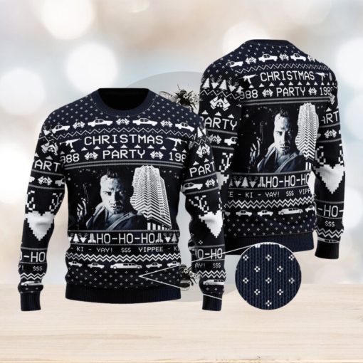 Die Hard Christmas Party Ho Ho Ho Ugly Christmas Sweater