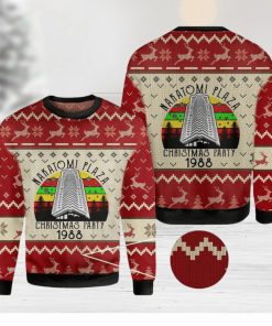 Die Hard Nakatomi Plaza Party 1988 Festive Knitted All Over Print Sweater For Xmas