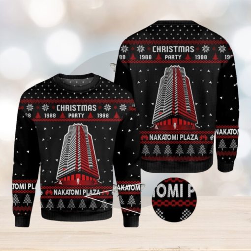 Die Hard Nakatomi Plaza Party 1988 Trendy Ugly 3D Sweater For Xmas