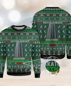 Die Hard Never Forget Nakatomi Plaza Christmas Eve 1988 Ugly Christmas Sweater