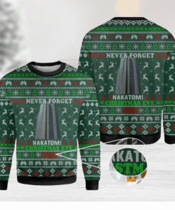 Die Hard Never Forget Nakatomi Plaza Christmas Eve 1988 Ugly Christmas Sweater