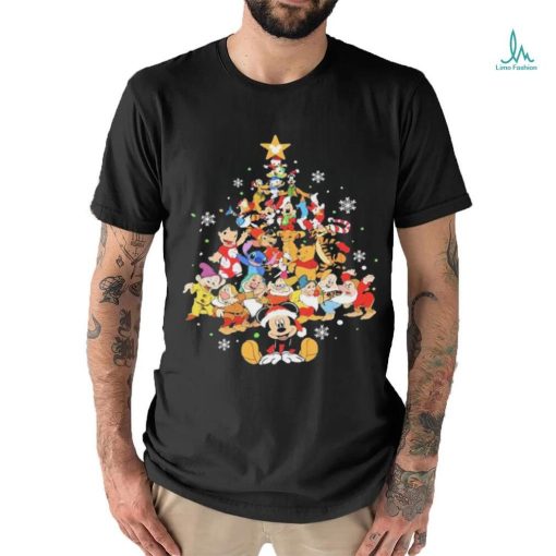 Disney Characters Xmas Tree Christmas Shirt