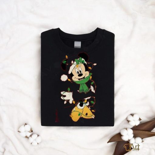 Disney Couples Mickey and Minnie Mouse Christmas Lights shirt