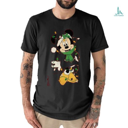 Disney Couples Mickey and Minnie Mouse Christmas Lights shirt