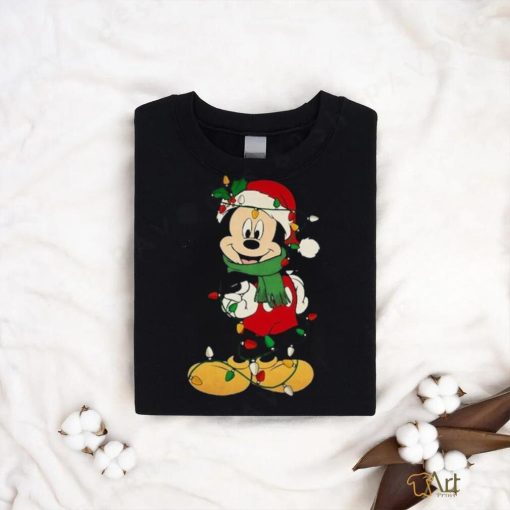 Disney Couples Mickey and Minnie Mouse Christmas Lights shirts