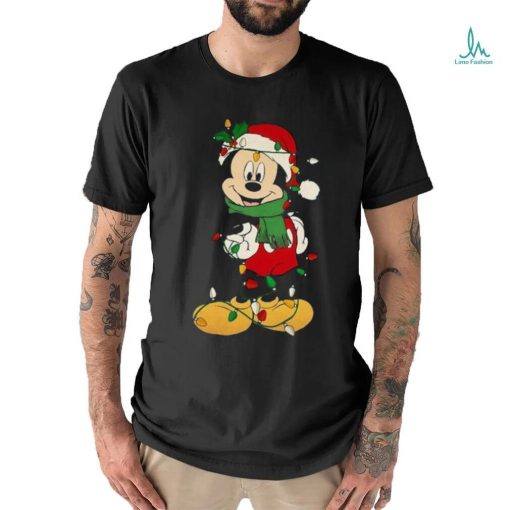 Disney Couples Mickey and Minnie Mouse Christmas Lights shirts