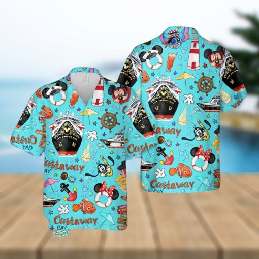 Disney Cruise V2 Hawaiian Shirt, Short Sleeve Hawaiian Aloha Shirt, Disney Cruise Shirt, Mickey Birthday Hawaiian