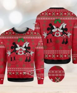 Disney Mickey And Minie Mouse Knitted Christmas 3D Sweater For Fans