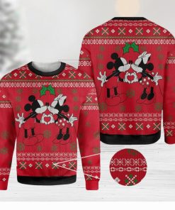 Disney Mickey And Minie Mouse Knitted Christmas 3D Sweater For Fans