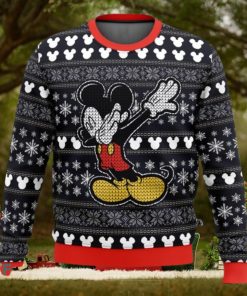 Disney Mickey Dabbing Ugly Christmas Sweaters 3D Super Hot