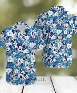 Disney Mickey Mouse Floral Aloha 3D Hawaiian Shirt