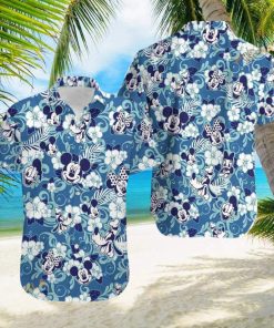 Disney Mickey Mouse Floral Aloha 3D Hawaiian Shirt