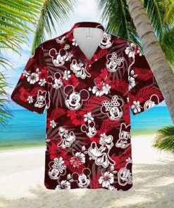 Disney Mickey Mouse Floral Aloha Hawaiian Shirt