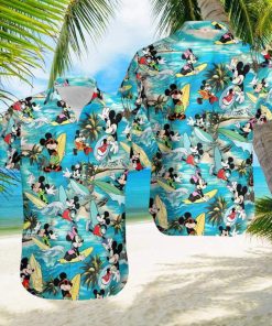 Disney Mickey Mouse Walking On Beach Hawaiian Shirt