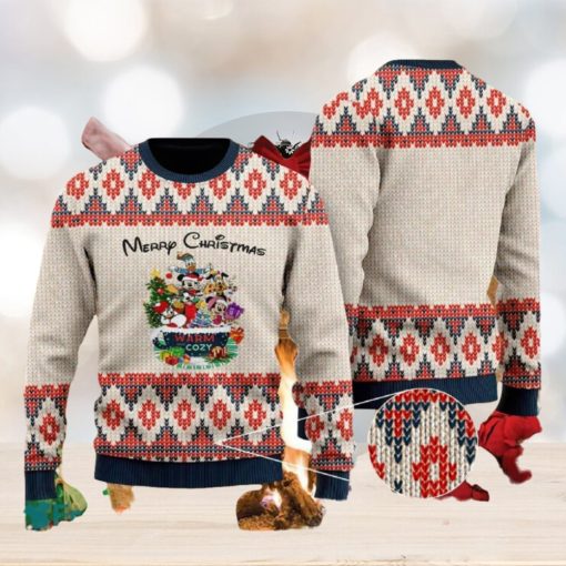 Disney Parks Christmas Weave Knitted 3D Sweater For Thanksgiving