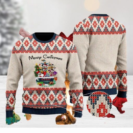 Disney Parks Christmas Weave Knitted 3D Sweater For Thanksgiving