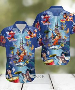 Disney Wonderful Worlds Mickey Magic Hawaiian Shirt