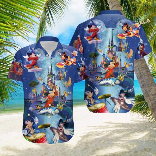 Disney Wonderful Worlds Mickey Magic Hawaiian Shirt