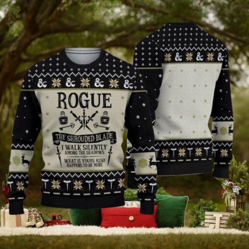 Dnd Classes Rogue Ugly 3d Sweater