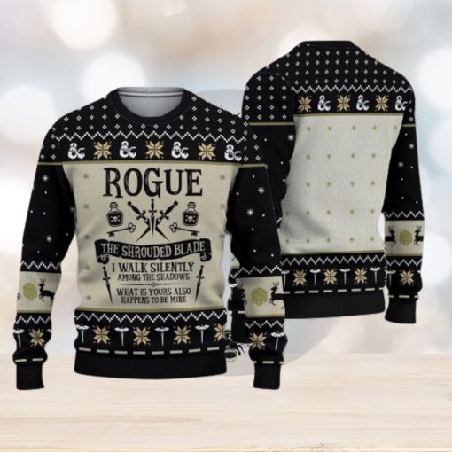 Dnd Classes Rogue Ugly 3d Sweater