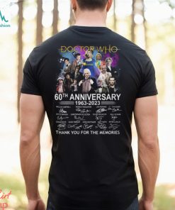 Doctor Who 60th Anniversary 1963 – 2023 Signature Thank You For The Memories Unisex T Shirt