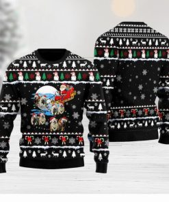 Dog Pointer Santa On Highway Ugly Christmas Sweater Funny Gift For Men And Women Family Holidays