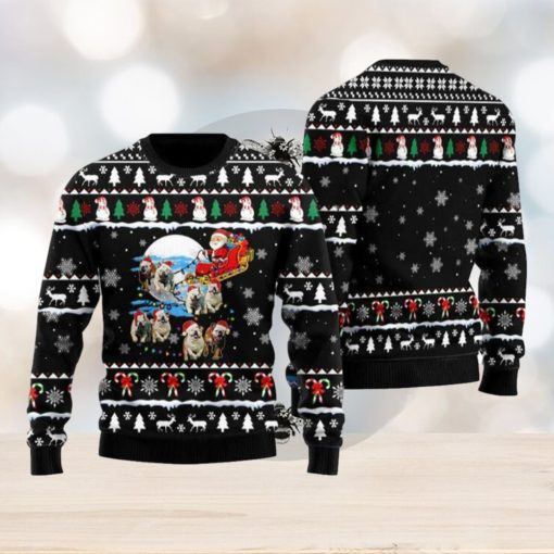 Dog Pointer Santa On Highway Ugly Christmas Sweater Funny Gift For Men And Women Family Holidays