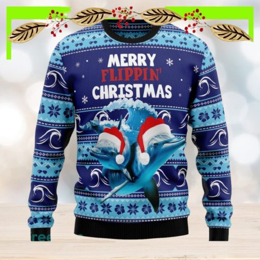 Dolphin Flippin’ Christmas Ugly Christmas Sweater New For Men And Women Gift Holidays Christmas