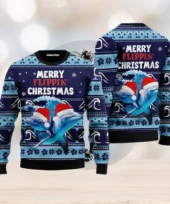 Dolphin Flippin’ Ugly Christmas Sweater