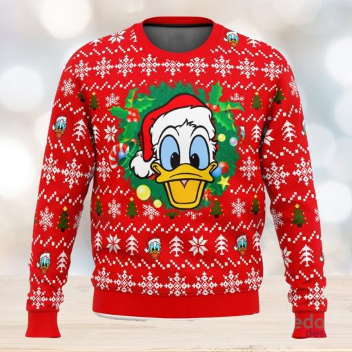 Donald Duck Christmas Head 3D Ugly Christmas Sweater Unisex Christmas Sweater For Men And Women