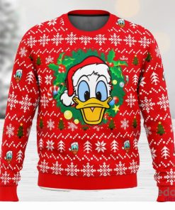 Donald Duck Christmas Head 3D Ugly Christmas Sweater Unisex Christmas Sweater For Men And Women