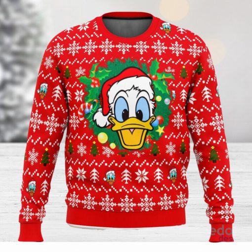 Donald Duck Christmas Head 3D Ugly Christmas Sweater Unisex Christmas Sweater For Men And Women