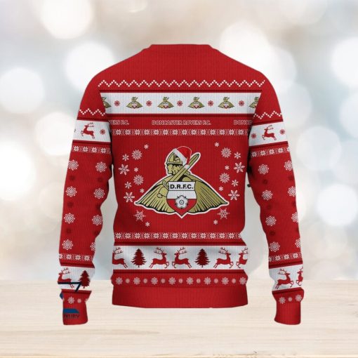 Doncaster Rovers Unique Efl Logo Team Ugly Christmas Sweater For Fans Gift Unisex Sweatshirt