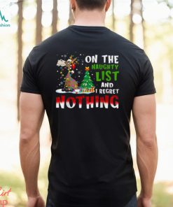 Donkey Christmas On The Naughty List And I Regret Nothing Shirt, hoodie, sweater, long sleeve and tank top Donkey Christmas On The Naughty List And I Regret Nothing Shirt
