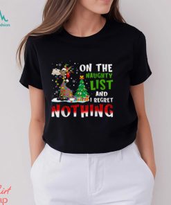 Donkey Christmas On The Naughty List And I Regret Nothing Shirt, hoodie, sweater, long sleeve and tank top Donkey Christmas On The Naughty List And I Regret Nothing Shirt