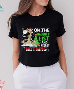 Donkey on the naughty list and i regret nothing Christmas shirt