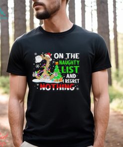 Donkey on the naughty list and i regret nothing Christmas shirt