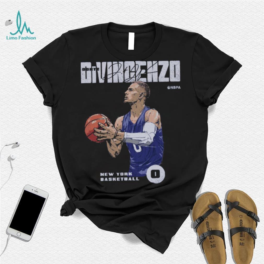 Donte DiVincenzo New York Premiere WHT Shirt Donte DiVincenzo New York Premiere WHT Shirt