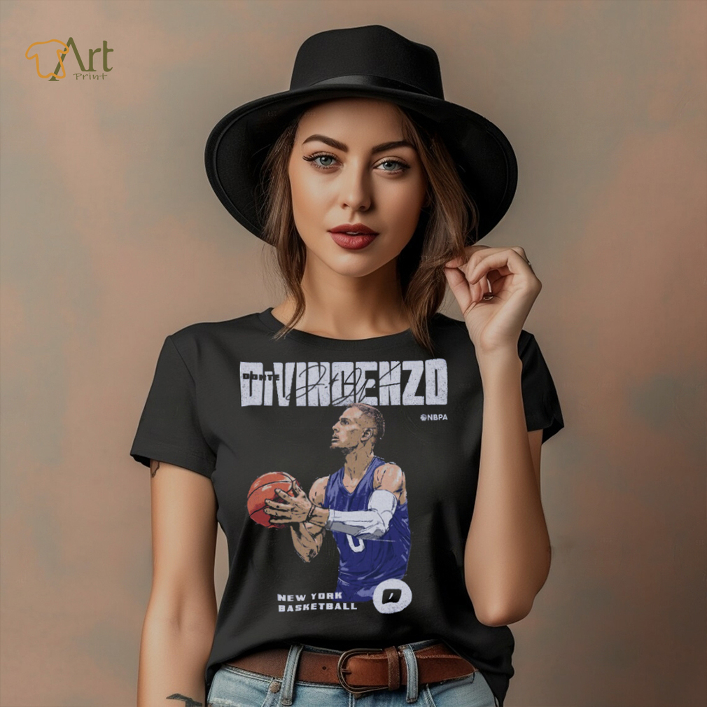 Donte DiVincenzo New York Premiere WHT Shirt Donte DiVincenzo New York Premiere WHT Shirt