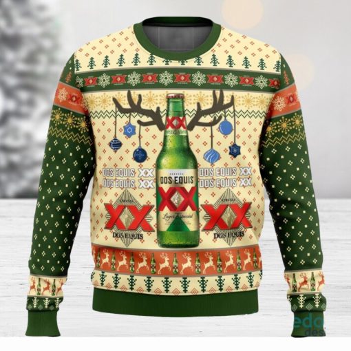 Dos Equis 3D Ugly Christmas Sweater Christmas Gift Ideas Party Gift