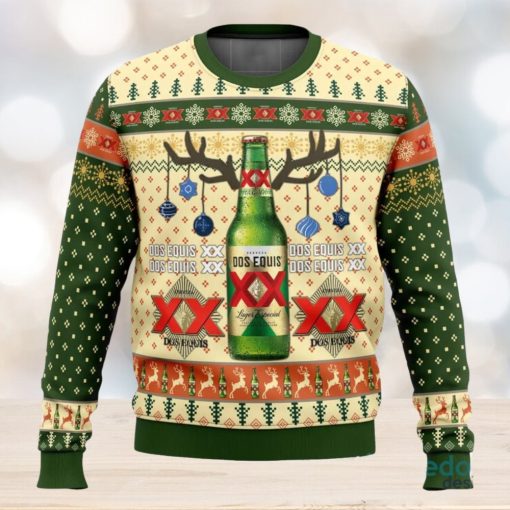 Dos Equis 3D Ugly Christmas Sweater Christmas Gift Ideas Party Gift