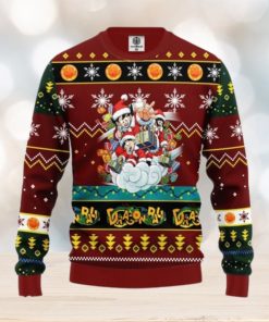 Dragon Ball Ugly Christmas Sweater Red Brown 1 Amazing Gift Cute Christmas Gift