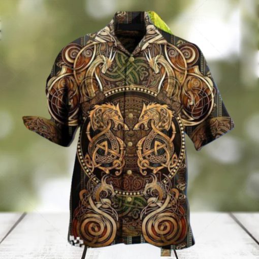 Dragon Viking Print Hawaiian Shirt Best Gift For Men Women