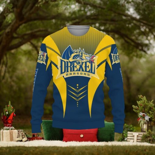 Drexel Dragons Football American Best Gift 3D Sweater Christmas Gift Ideas All Over Printed