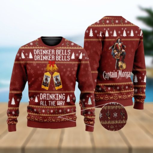 Drinker Bells Captain Morgan Ugly Christmas Sweater