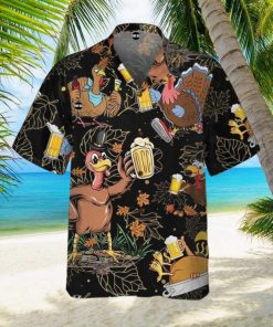 Drunk Turkey Thanksgiving Hawaiian Shirt